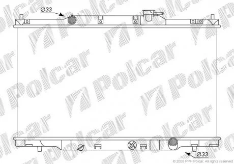 Радіатор охолодження Polcar 387608-1 (фото 1)