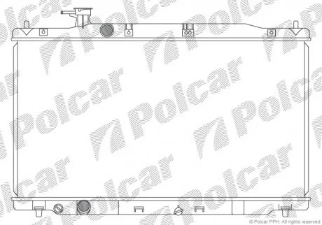 Радіатор охолодження Polcar 387808-1 (фото 1)