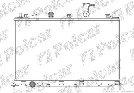 Радіатор охолодження Polcar 400908-1 (фото 1)