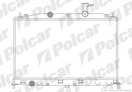 Радіатор охолодження Polcar 400908-1