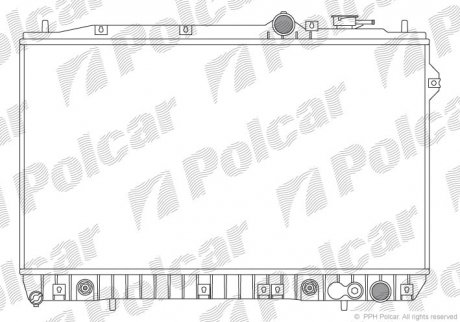 Радіатор охолодження Polcar 401008-1 (фото 1)