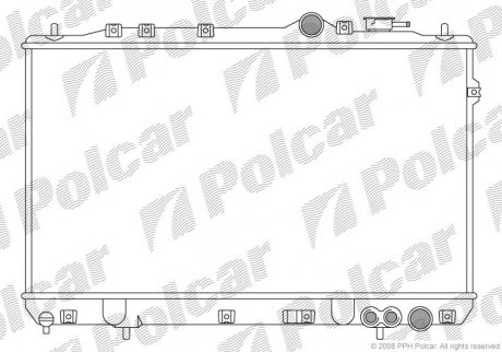 Радіатор охолодження Polcar 401008