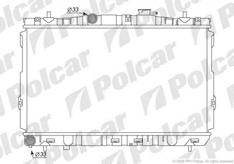 Радіатор охолодження Polcar 4013081X (фото 1)