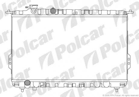 Радіатор охолодження Polcar 402408-1