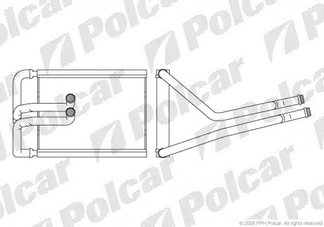 Радіатор обігріву Polcar 4047N81X (фото 1)