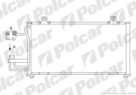 Радиаторы кондиционера Polcar 4111K8C2