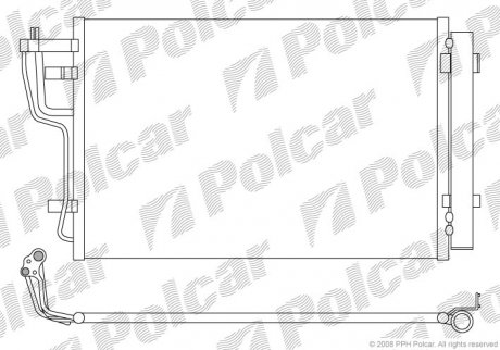 Радиаторы кондиционера Polcar 4114K8C1 (фото 1)