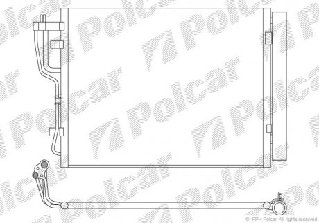 Радиаторы кондиционера Polcar 4114K8C2 (фото 1)