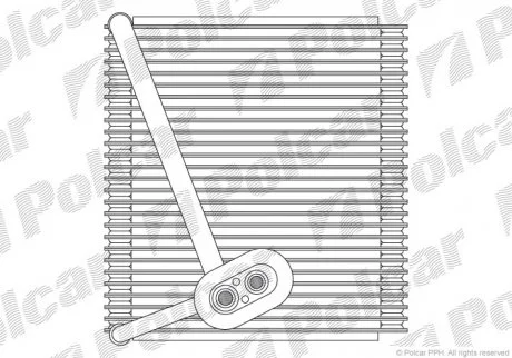 Испаритель кондиционера Polcar 4114P81X