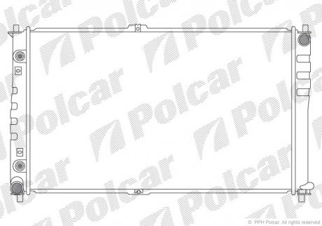 Радіатор двигуна Polcar 4140084X (фото 1)