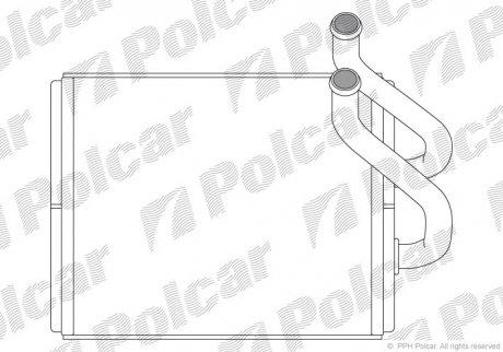 Радіатор обігріву Polcar 4170N81X (фото 1)