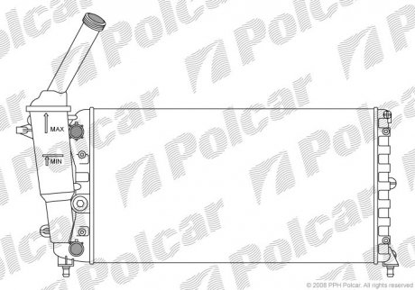 Радіатор охолодження Polcar 420208-1 (фото 1)