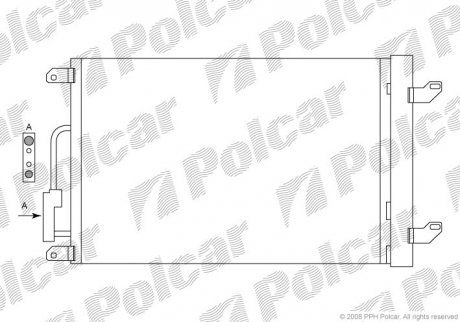 Радіатор кондиціонера Polcar 4211K82X