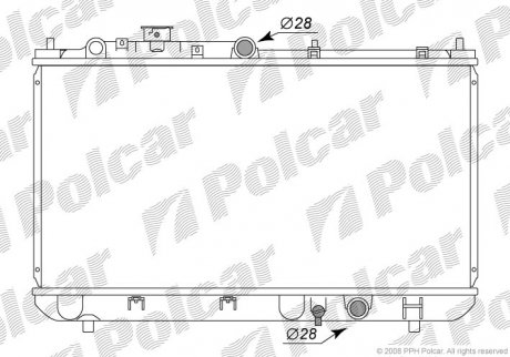 РАДИАТОР RF (2,0 D) Polcar 4509081K