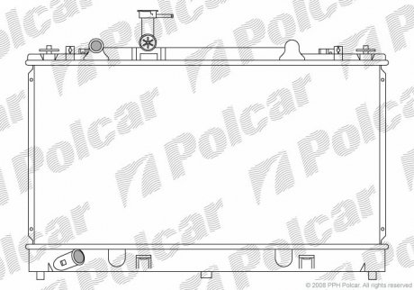 Радіатор охолодження Polcar 451908-3 (фото 1)