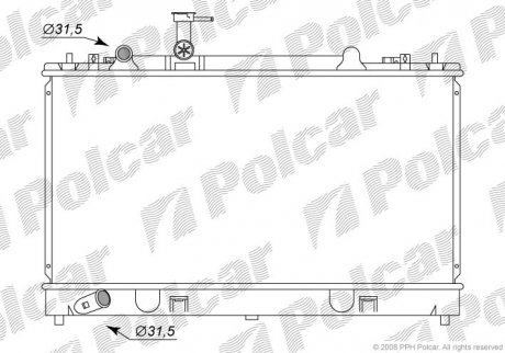 Радиаторы охлаждения Polcar 4519083K (фото 1)