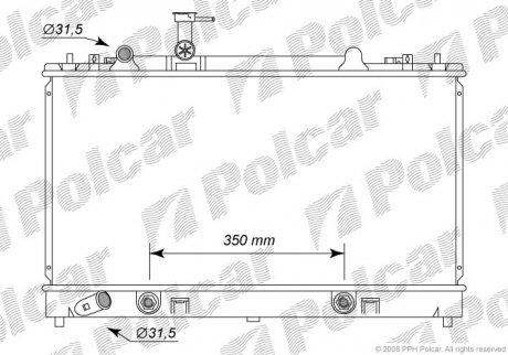 Радіатор охолодження Polcar 4519084K