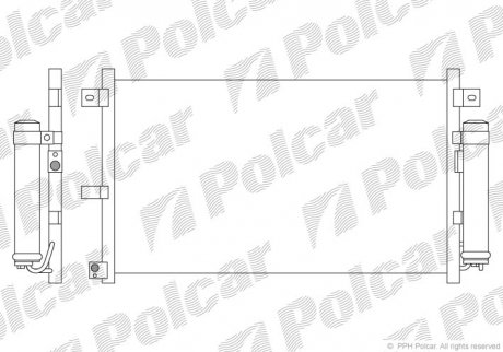 Радиатор кондиционера Polcar 4526K81K (фото 1)