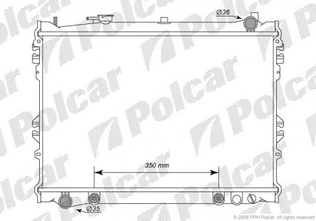 Радиаторы охлаждения Polcar 457808-3