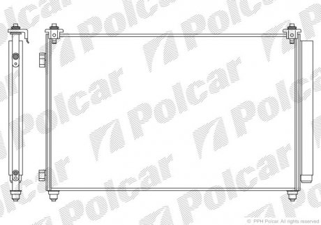 Радіатор кондиціонера Polcar 4579K83K