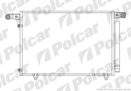 Радиаторы кондиционера Polcar 4579K8C1 (фото 1)