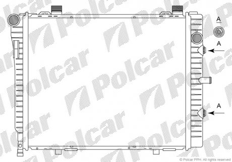 Радіатор охолодження Polcar 500208-6