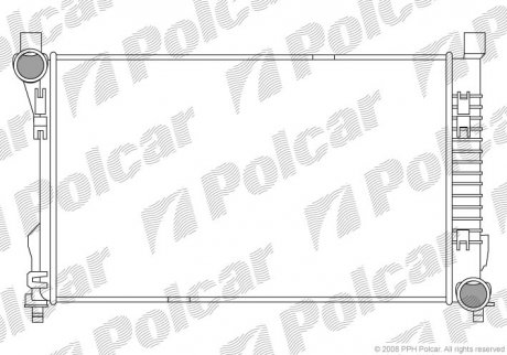 Радіатор охолодження Polcar 500308-1 (фото 1)