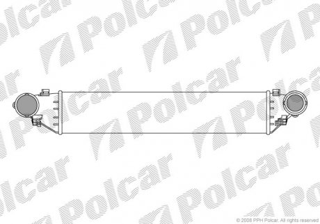 Радіатор повітря(Інтеркуллер) Polcar 5003J82X (фото 1)