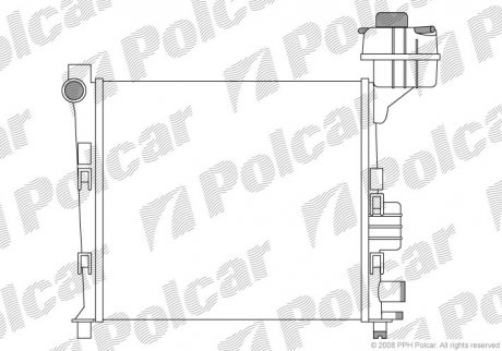 Радіатор охолодження Polcar 5005082X (фото 1)