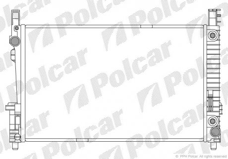 Радіатор охолодження Polcar 500608-1 (фото 1)