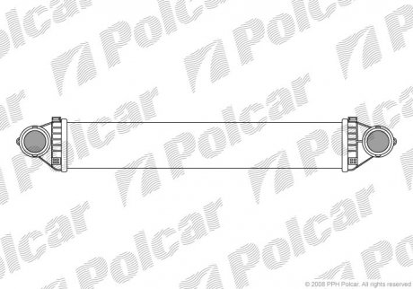 Радіатор повітря (Інтеркулер) Polcar 5006J81 (фото 1)