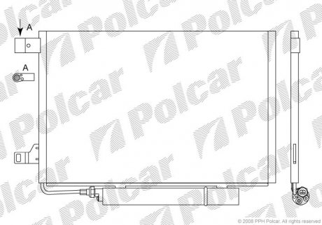 Радіатор кондиціонера Polcar 5006K81X (фото 1)