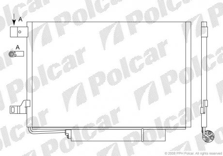 Радиатор кондиционера Polcar 5006K8C1