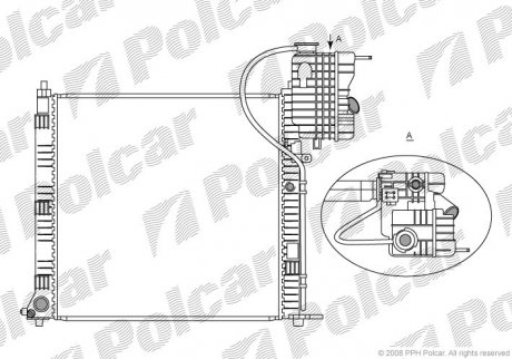Радиаторы охлаждения Polcar 5012081X (фото 1)