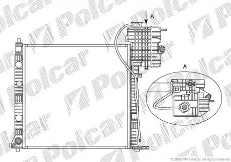 Радіатор охолодження Polcar 5012086X (фото 1)