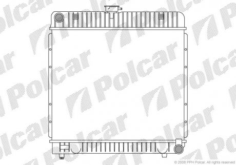 Радіатор охолодження Polcar 501308-1 (фото 1)