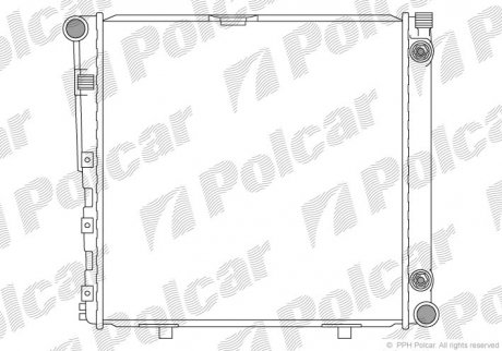 Радіатор охолодження Polcar 501408-6 (фото 1)