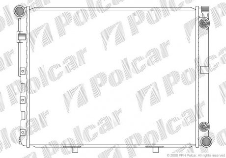 Радіатор охолодження Polcar 501408-9 (фото 1)