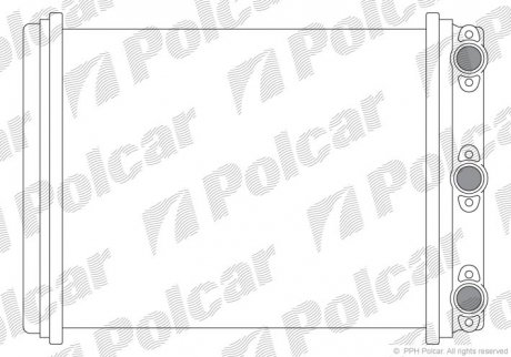 Радіатор пічки DB W 124 Polcar 5014N8-1 (фото 1)