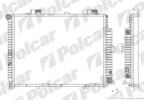 Радиаторы охлаждения Polcar 501508-8 (фото 1)