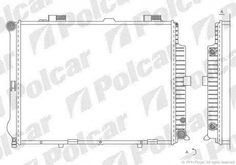 Радіатор охолодження Polcar 501508-9 (фото 1)