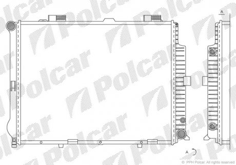 Радіатор охолодження Polcar 501508-9