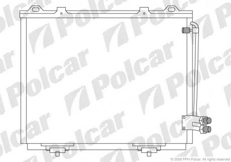 Радіатор кондиціонера Polcar 5015K8C1