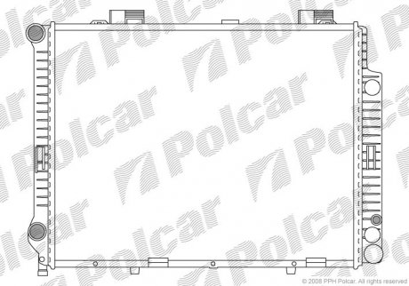 Радіатор двигуна Polcar 502108-2 (фото 1)