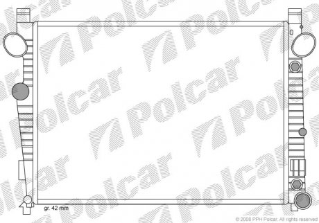 Радіатор охолодження Polcar 5025082X (фото 1)