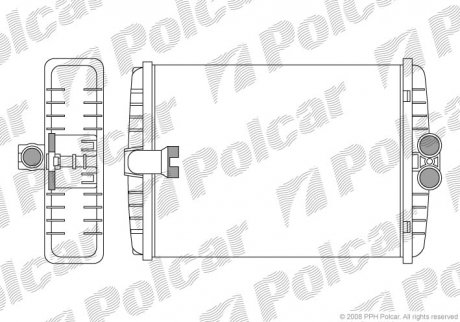 Радіатор обігріву Polcar 5025N81X (фото 1)