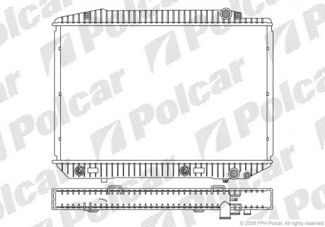 Радіатор охолодження Polcar 502608-4 (фото 1)
