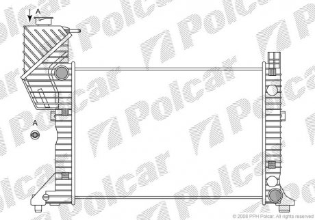 Радіатор охолодження Polcar 506208A1 (фото 1)