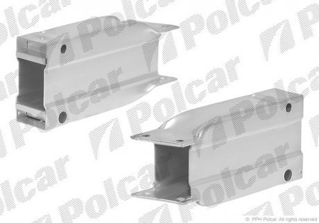 Кронштейн підсилювача переднього бампера правий Polcar 50700732 (фото 1)