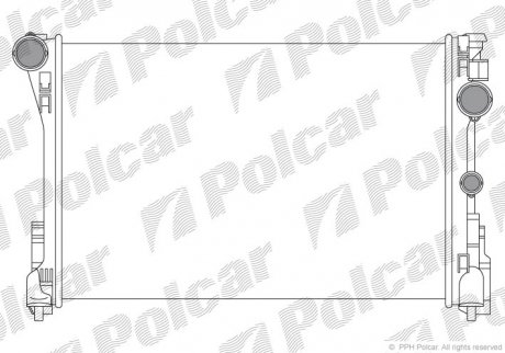 Радіатор охолодження Polcar 507008-1 (фото 1)